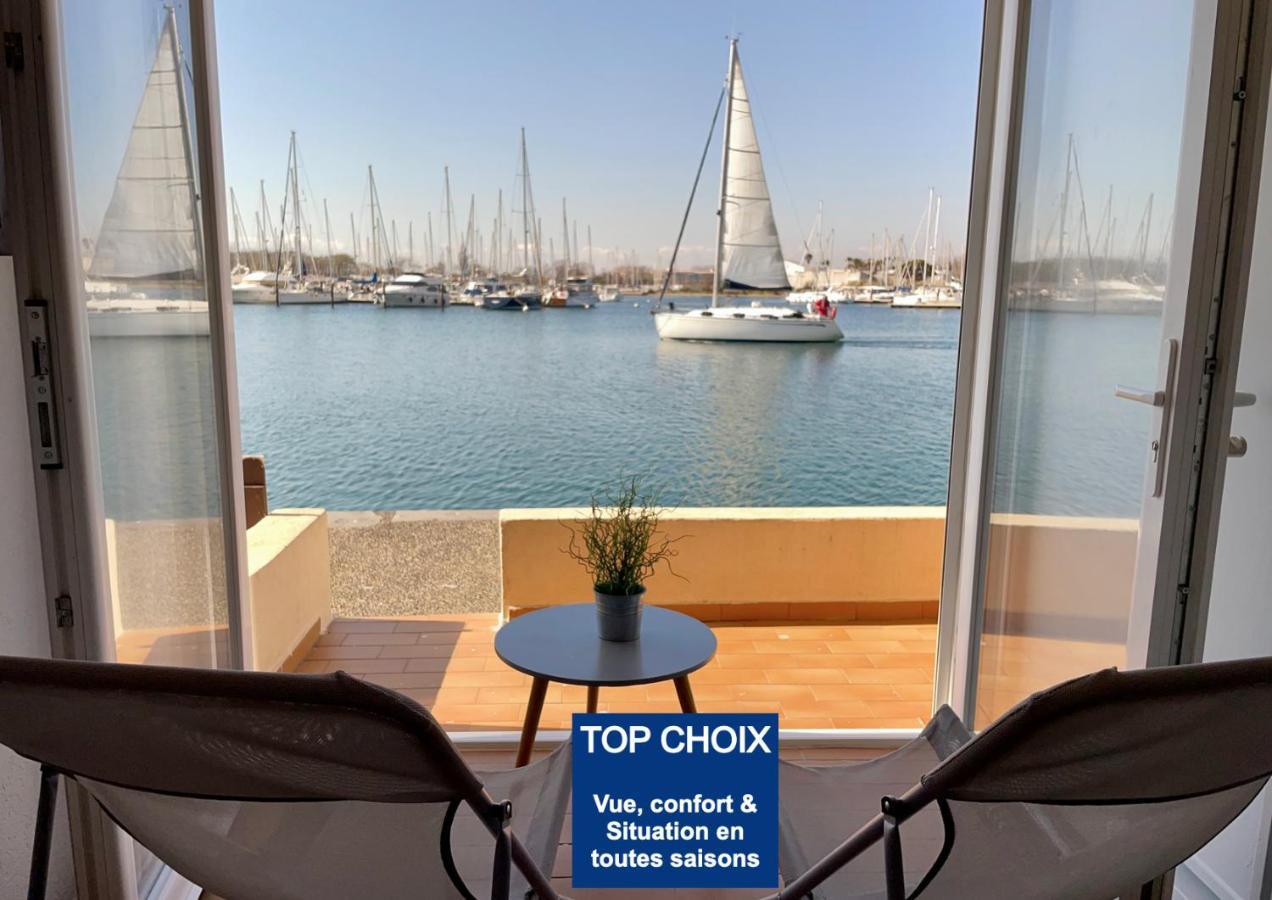 - Les Pieds Dans L'eau Agreable En Toutes Saisons 4 Couchages - Climatisation - Parking Prive - Piscine Sur - Vue Magnifique Et Rare - Situation Optimum - Les Argonautes - Ile Des Pecheurs - Cap D'agde Apartament Agde